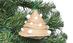 Hessian Tree Ornament