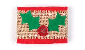 Holly Motif Napkin Ring