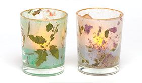 Pressed Flower Tealight Lanterns