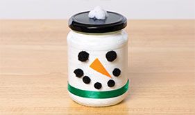 Snowman Jar